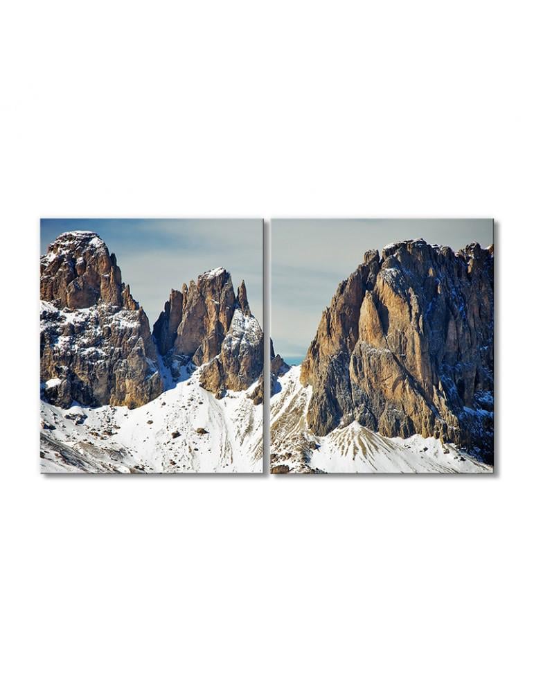 Картина модульная Селла перевал в Италии 2 модуля 120x180 см