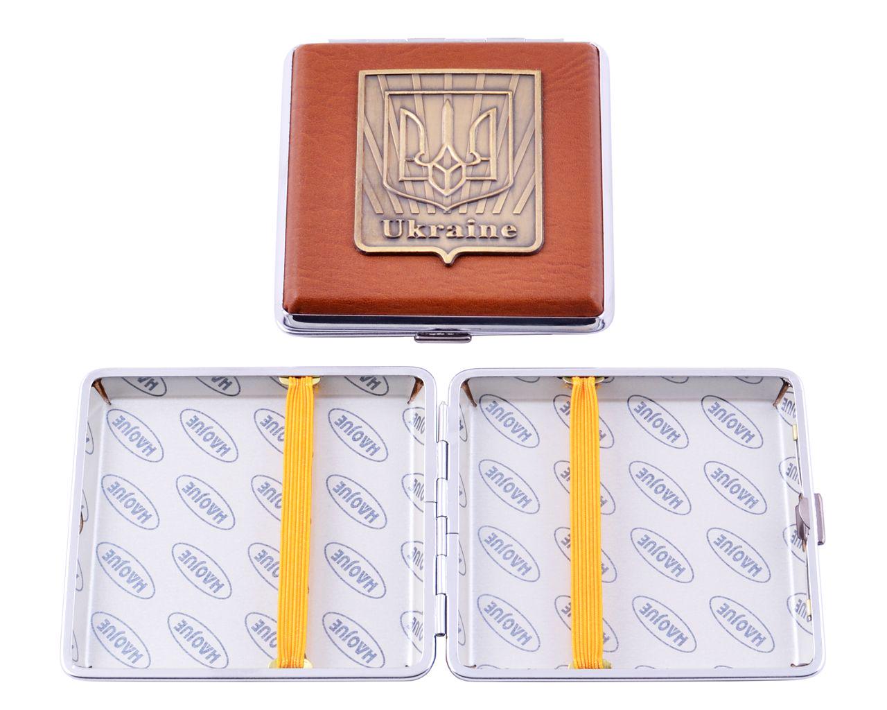 Портсигар на 20 цигарок Герб України Patriot UA (YH-02(4))