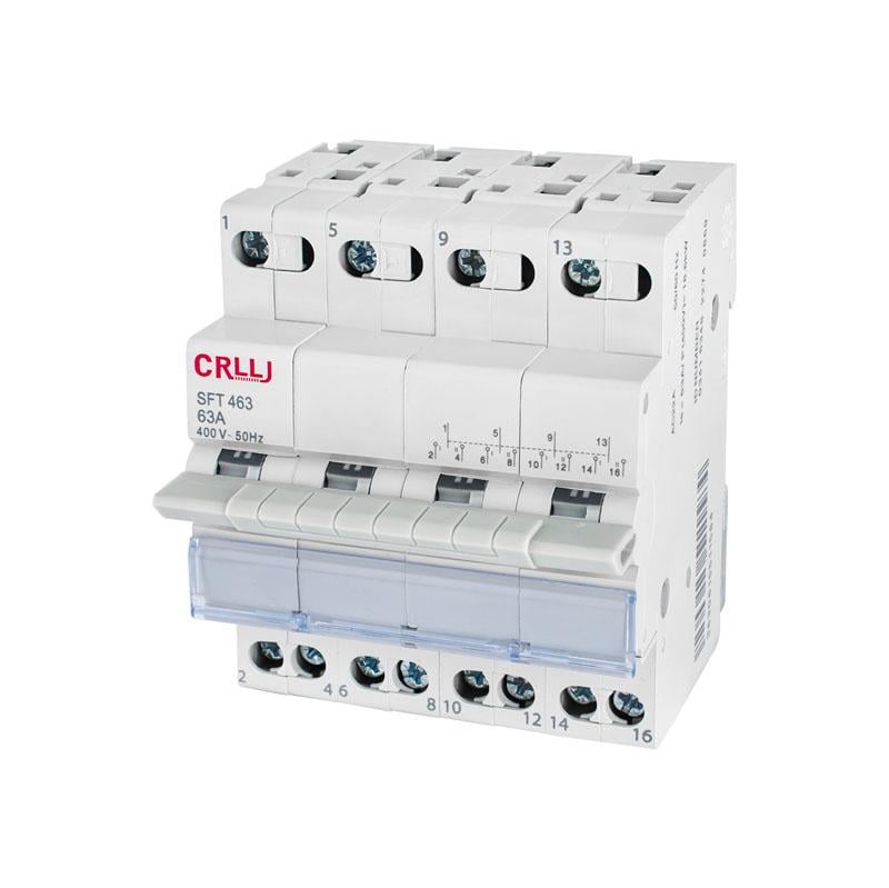 Переключатель напряжения 2-0-1 4P 63A 14kW 50Hz (185098)