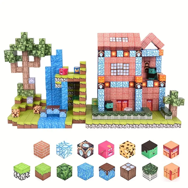 Конструктор магнитный Minecraft Пригородный Манор 100 шт. (2737979734) Конструктор магнитный Minecraft Пригородный Манор 100 шт. (2737979734)