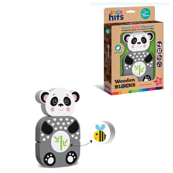 Игрушка деревянная Kids hits Сute panda 4 детали (DN-KH20/004) - фото 2