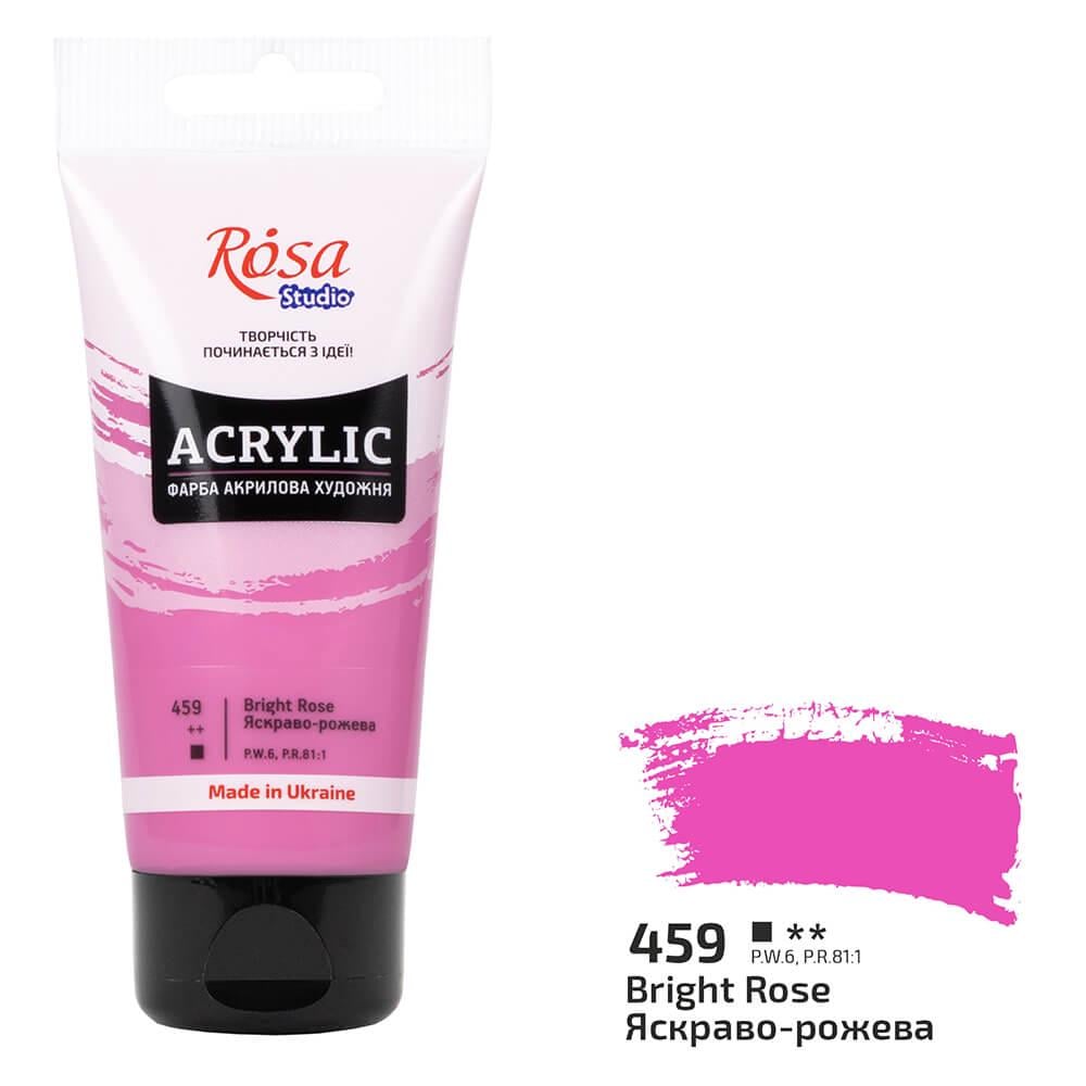 Акрилова фарба Rosa Studio 459 75 мл Яскраво-рожевий (32241459) - фото 1