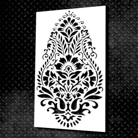 Трафарет багаторазовий DFA Дамаск 32 для штукатурки та фарби (D00032)