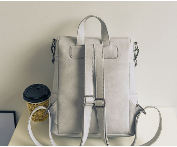 Рюкзак-сумка 30х26х12 см Сірий (375) - фото 2 Рюкзак-сумка 30х26х12 см Сірий (375) - фото 2