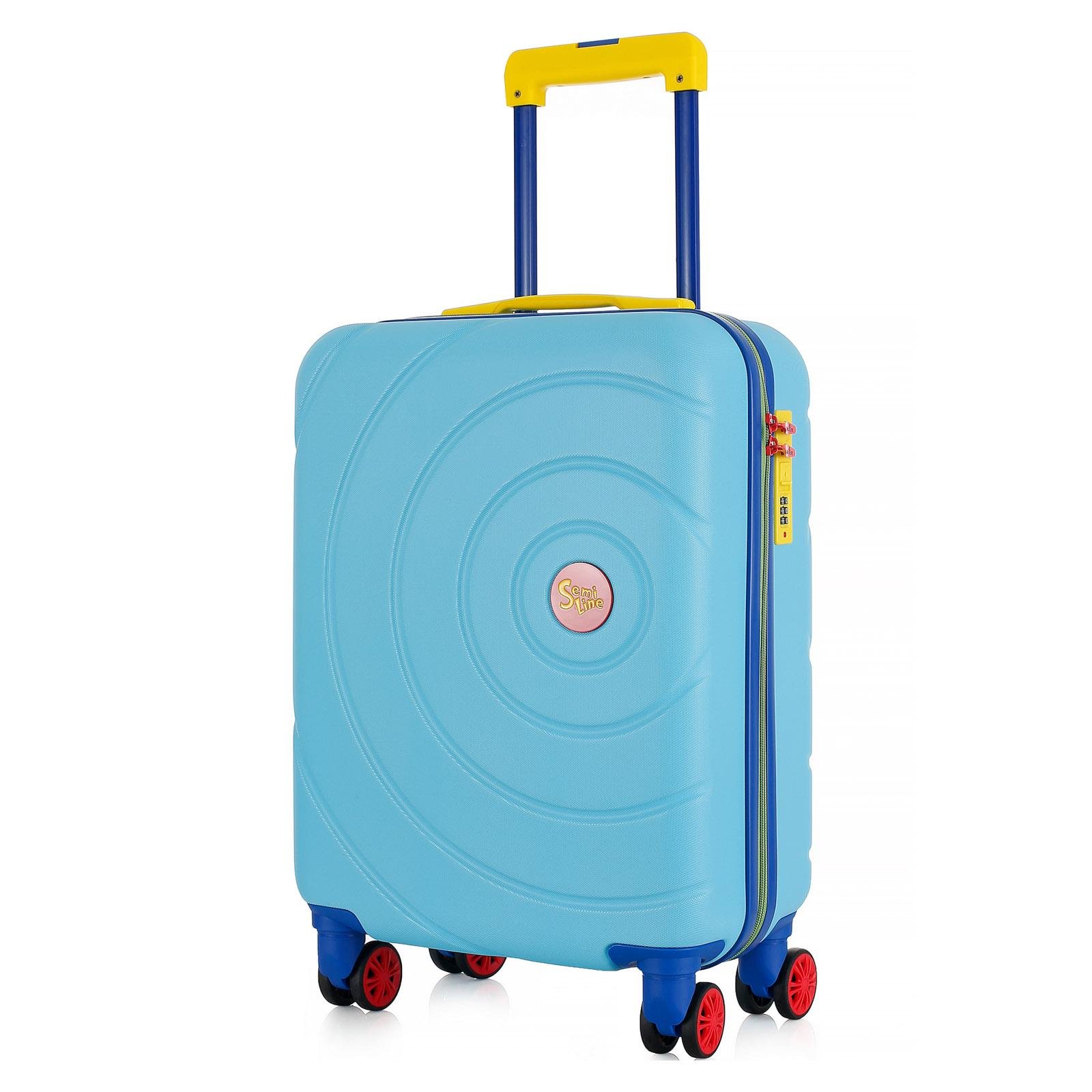 Валіза SEMI LINE T5933-1 20" 40 л ручна поклажа S 54,5x38x21 см Бірюзовий світлий
