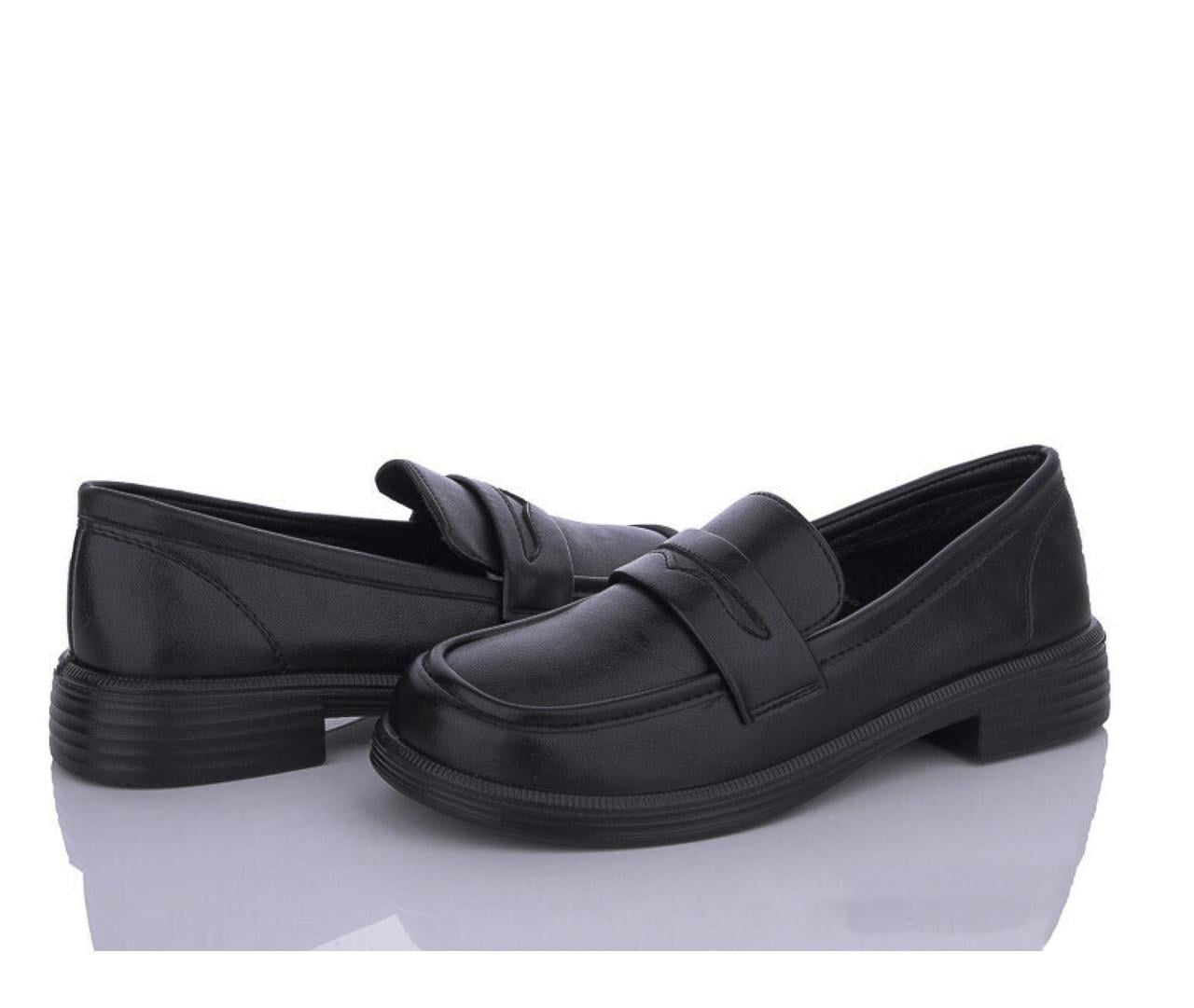 Лоферы женские WSMR T789081 р. 39 Черный
