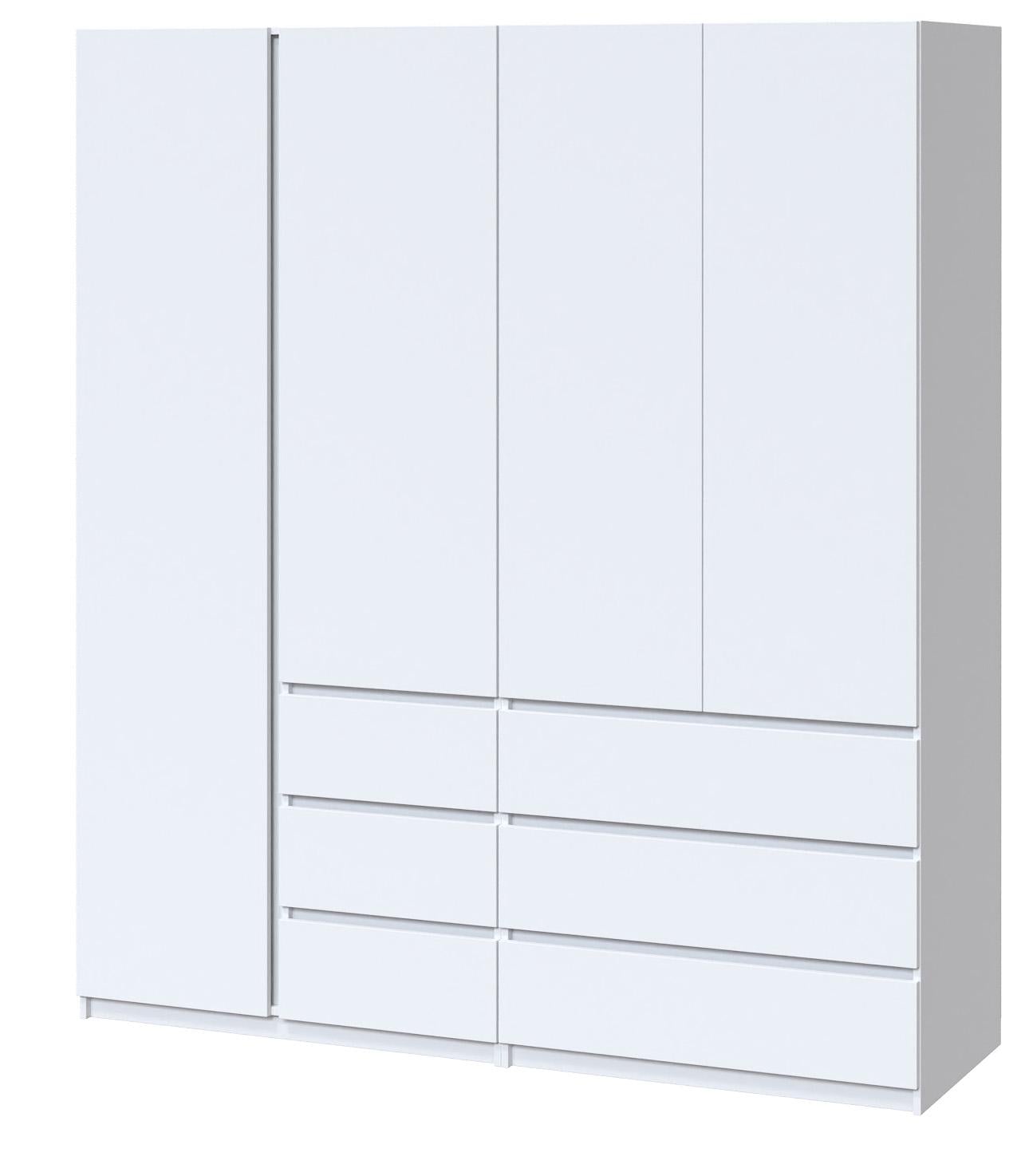 Шкаф с ящиками Мастер Форм Брайт 1900х520х2000 мм Белый (31551)