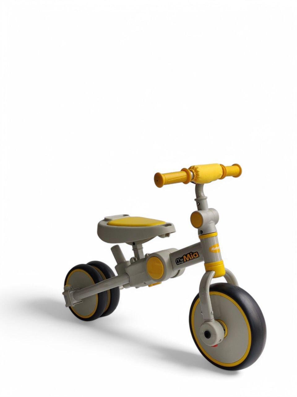Дитячий велосипед з батьківською ручкою Mamma.Mia 105-2-1 триколісний складний до 60 кг Жовтий (105-2-1r-s) - фото 6