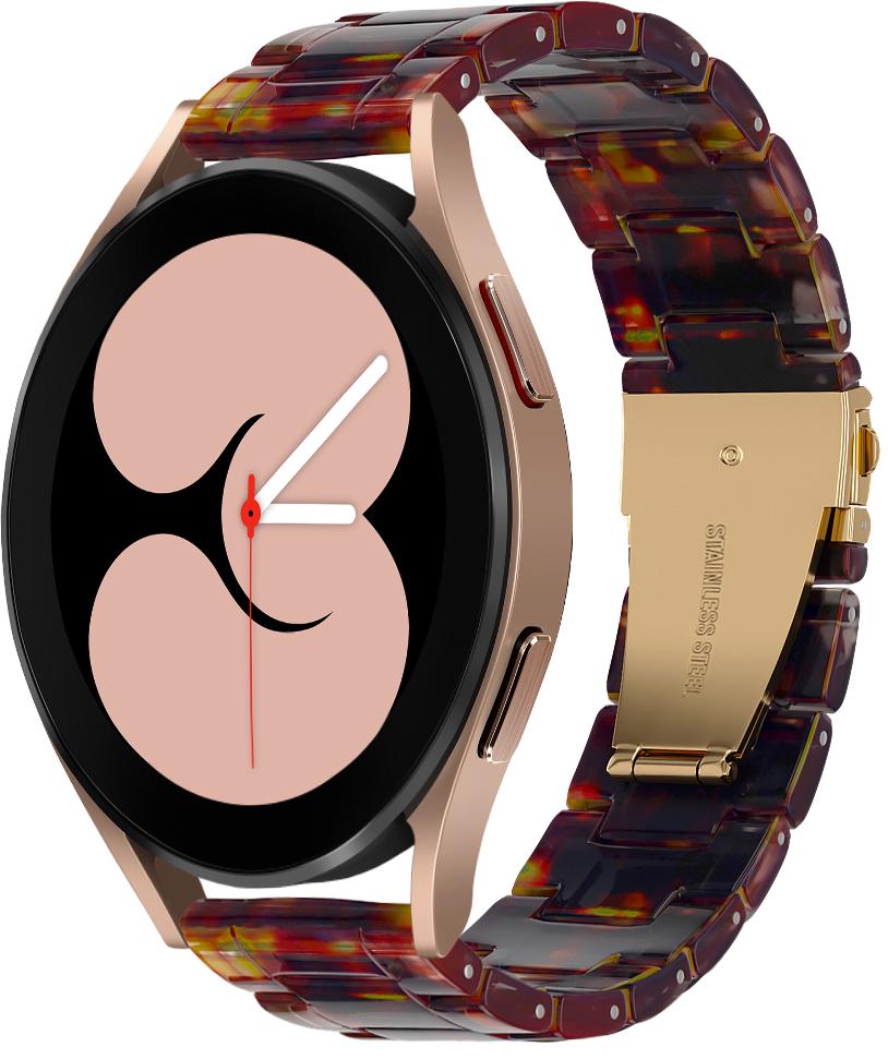 Ремешок из Cмолы Resin для Galaxy Watch 4 40 мм Orange Black (28801-47)