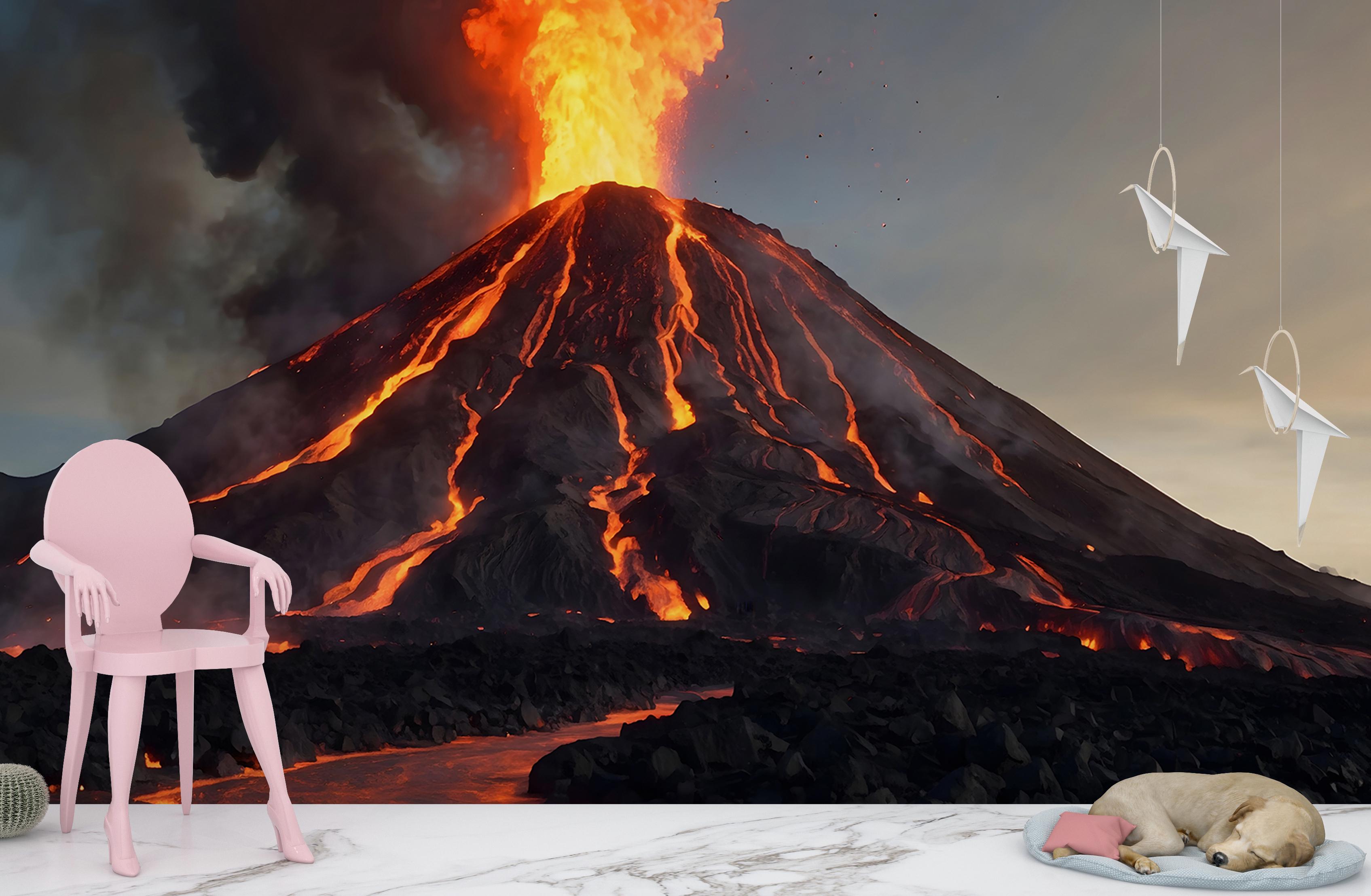 Фотообои флизелиновые Upstream Вулкан с лавой 180х120 см (S5NTR-112/2) - фото 8