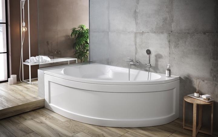 Панель универсальная асимметричная Cersanit Kaliope с креплением для ванны белая пластиковая 170x58 см Белый - фото 4