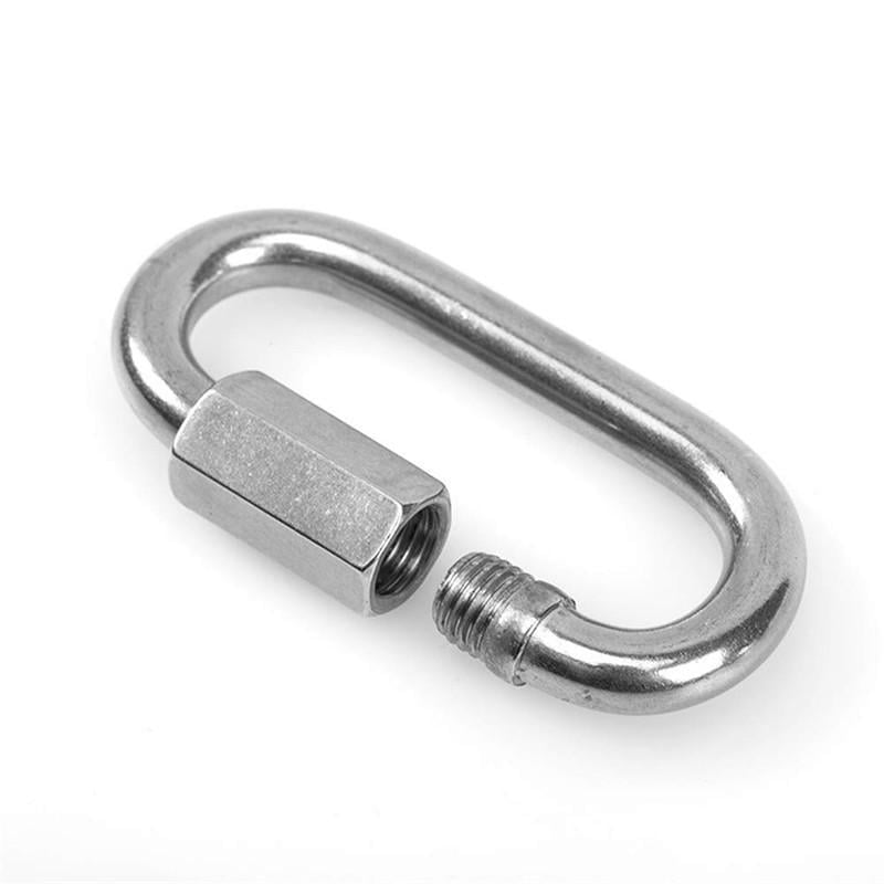 Карабін гвинтовий Metalvis із муфтою нержавіюча сталь ø 4 мм 10 шт. (N3KR0Q000N3KR04001)