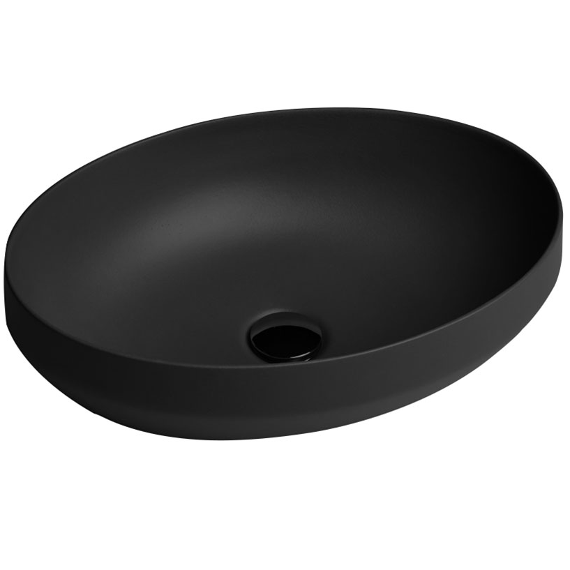 Умивальник накладний AXA Decus 8510007 500x350x150 мм Чорний (124205)