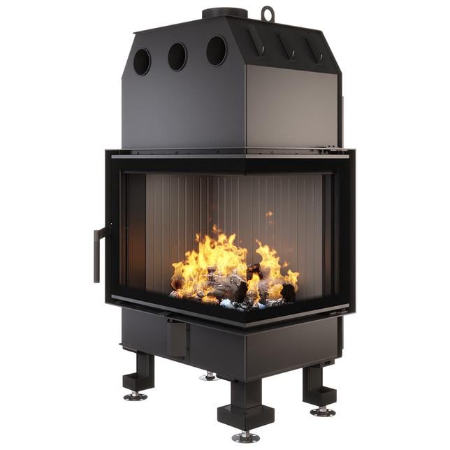 Камінна топка SAVEN Energy 75х50х47R Black (15,1 kW) ECO