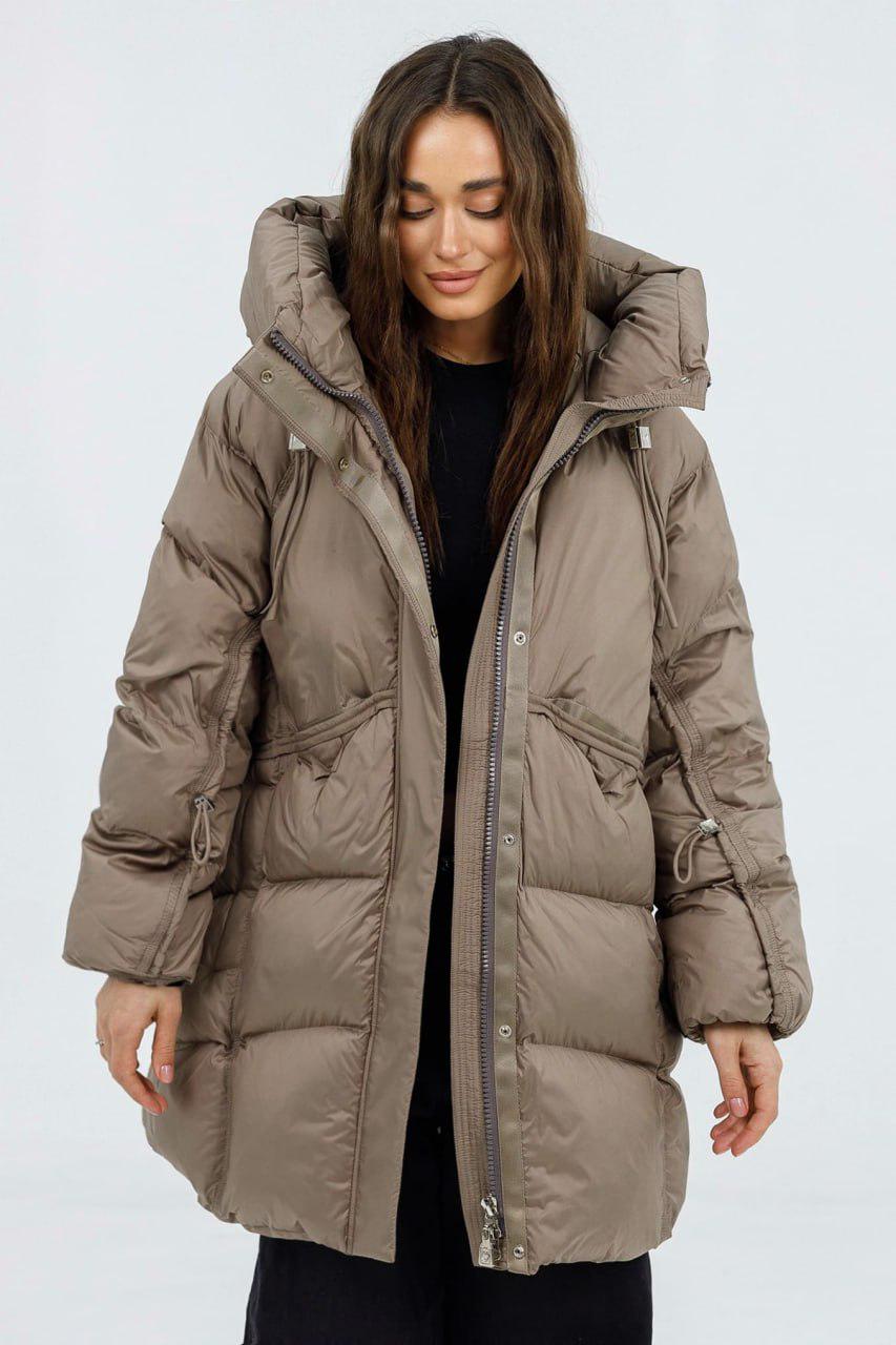 Пуховик-ковдра Автоледі LD-826a р. 46 Кавовий - фото 3 Пуховик-ковдра Автоледі LD-826a р. 46 Кавовий - фото 3