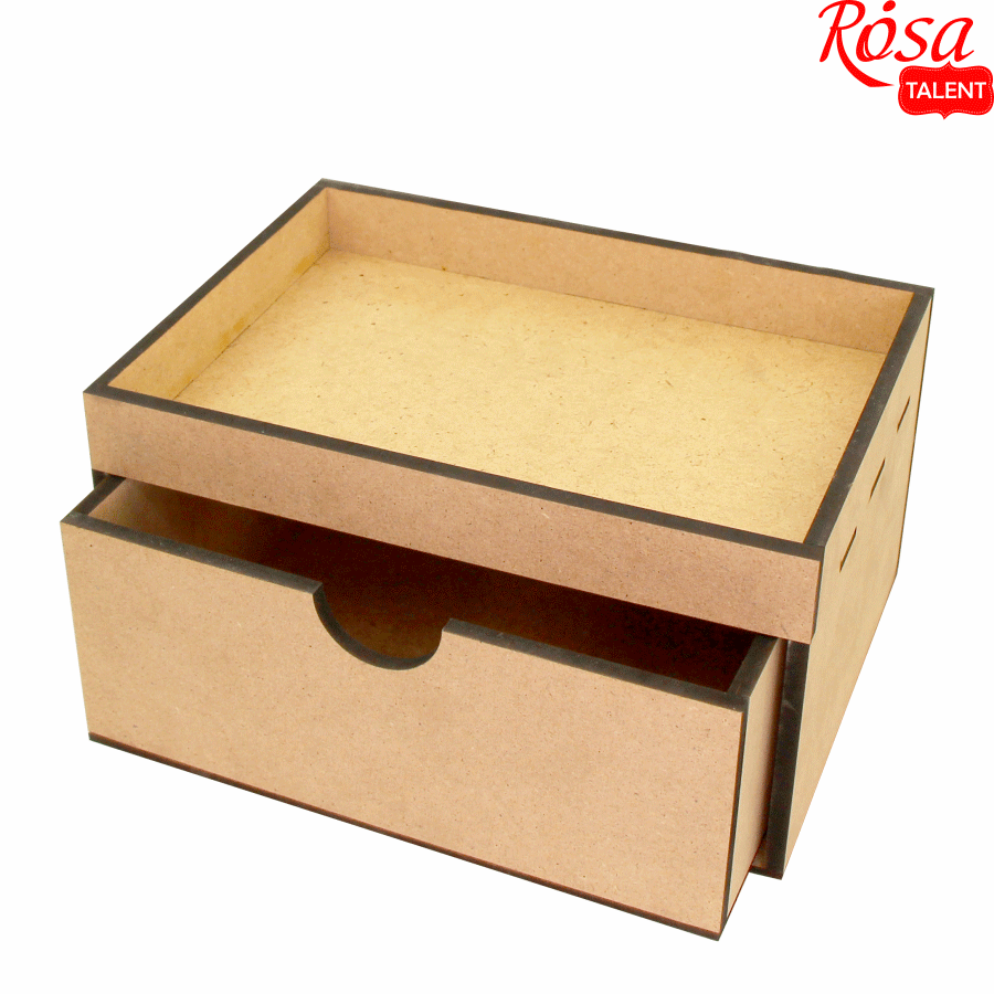 Заготовка для декупажу ROSA TALENT Шухляда з бортиком 23х16,5х12 см - фото 2 Заготовка для декупажу ROSA TALENT Шухляда з бортиком 23х16,5х12 см - фото 2