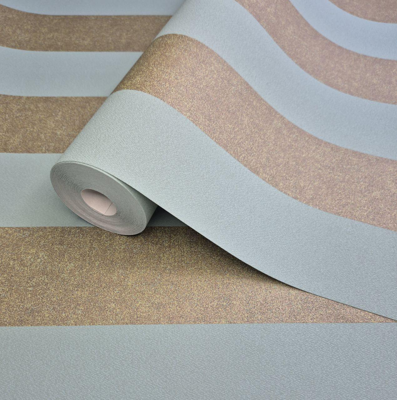 Шпалери вінілові Marburg у смужку на флізеліновій основі 10,05x1,06 Бірюзовий (31376)