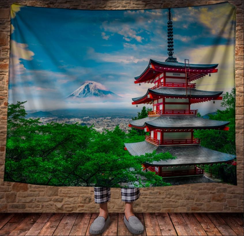 Плед с 3D принтом Mount Fuji Japan 150х200 см (epi_0942) Плед с 3D принтом Mount Fuji Japan 150х200 см (epi_0942)