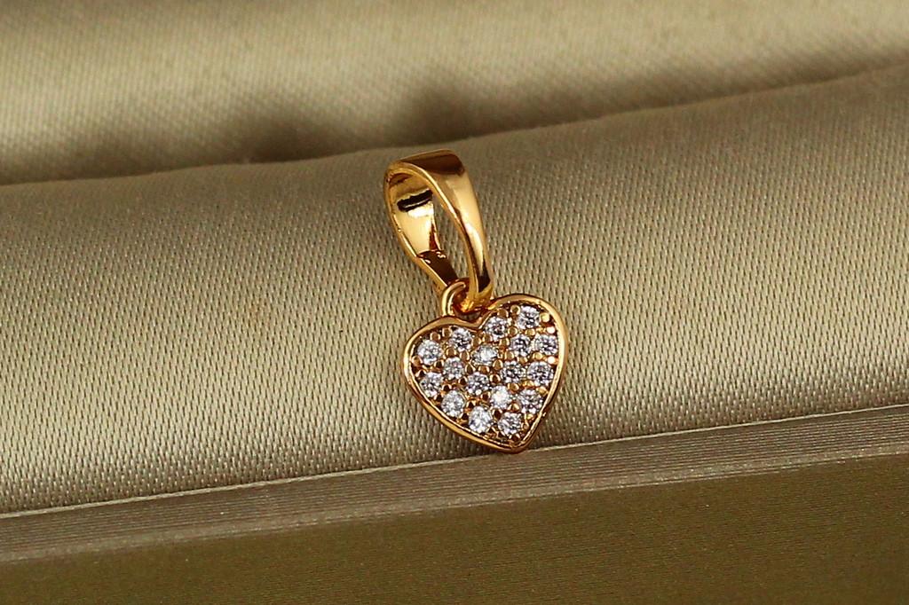 Кулон Xuping Jewelry Маленьке серце 8 мм Золотистий