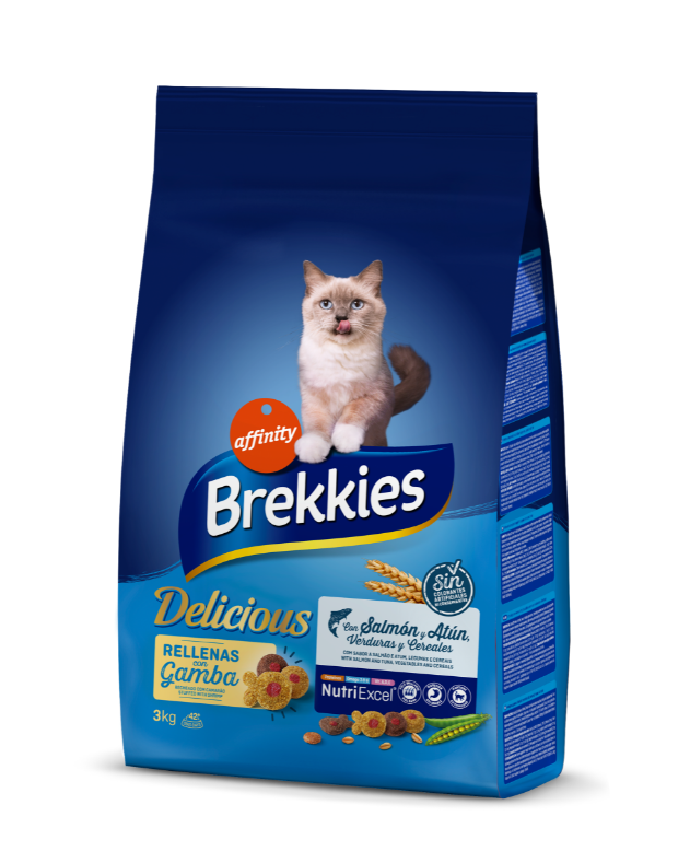 Корм для кошек сухой Brekkies Cat Delice Fish 3 кг