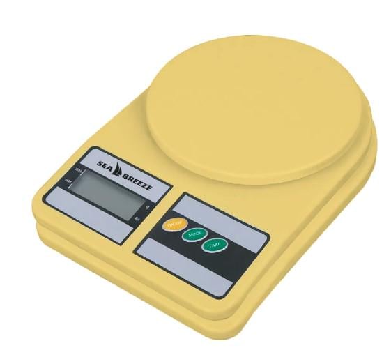 Весы для кухни SeaBreeze SB-071 электронные Yellow