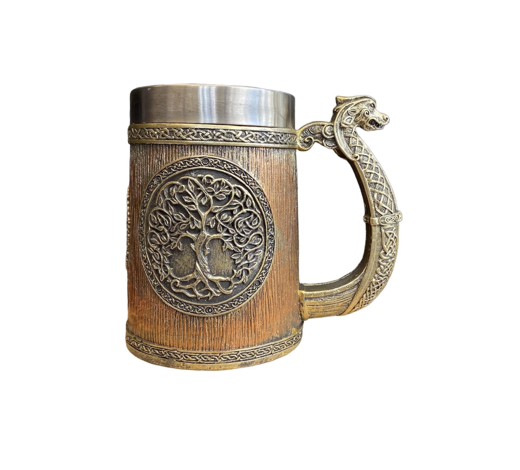 Чашка 3D Дерево Жизни Дракон 500 мл (17813441)