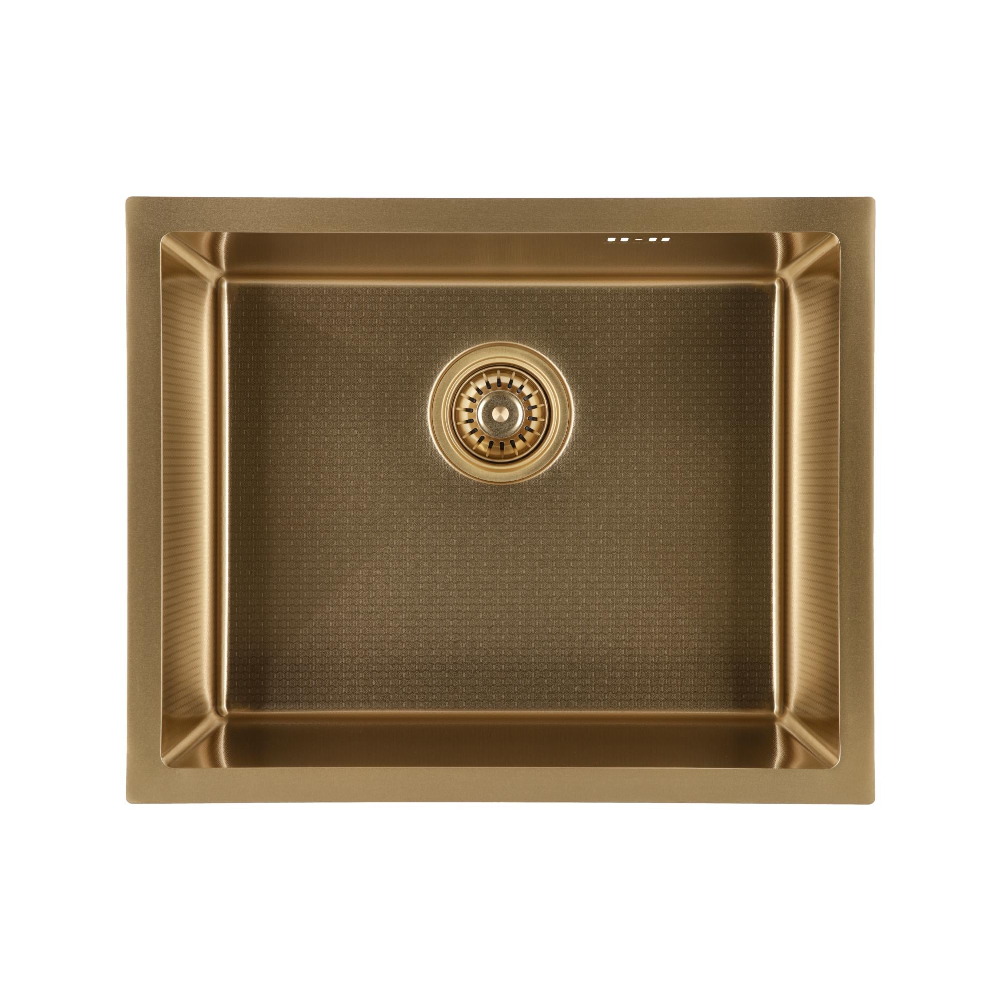 Мойка для кухни Granado Under top Max Steel S201 Honeycomb 53х43х22 см Gold