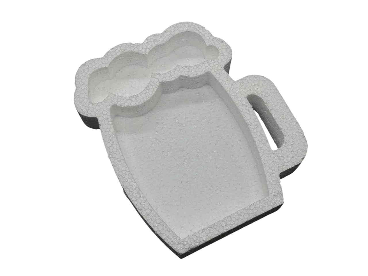 Пенобокс для декорирования Пивной бокал пенопластовая заготовка для рукоделия 27х23,5 см Белый (PNB-072)