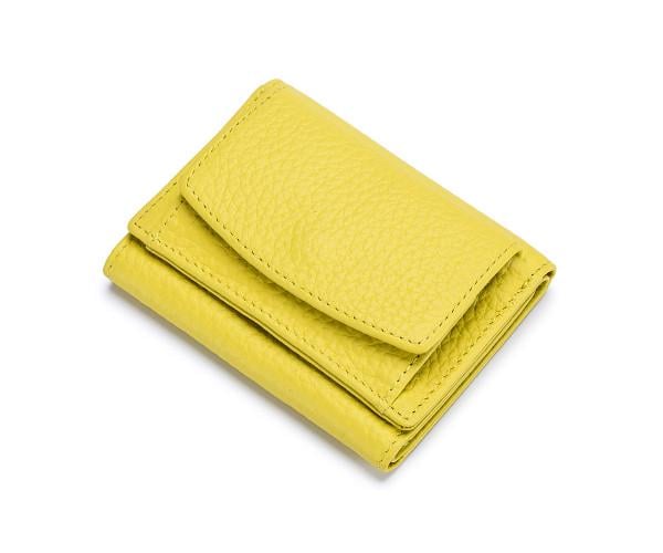 Кошелек женский маленький из высококачественной PU кожи Желтый