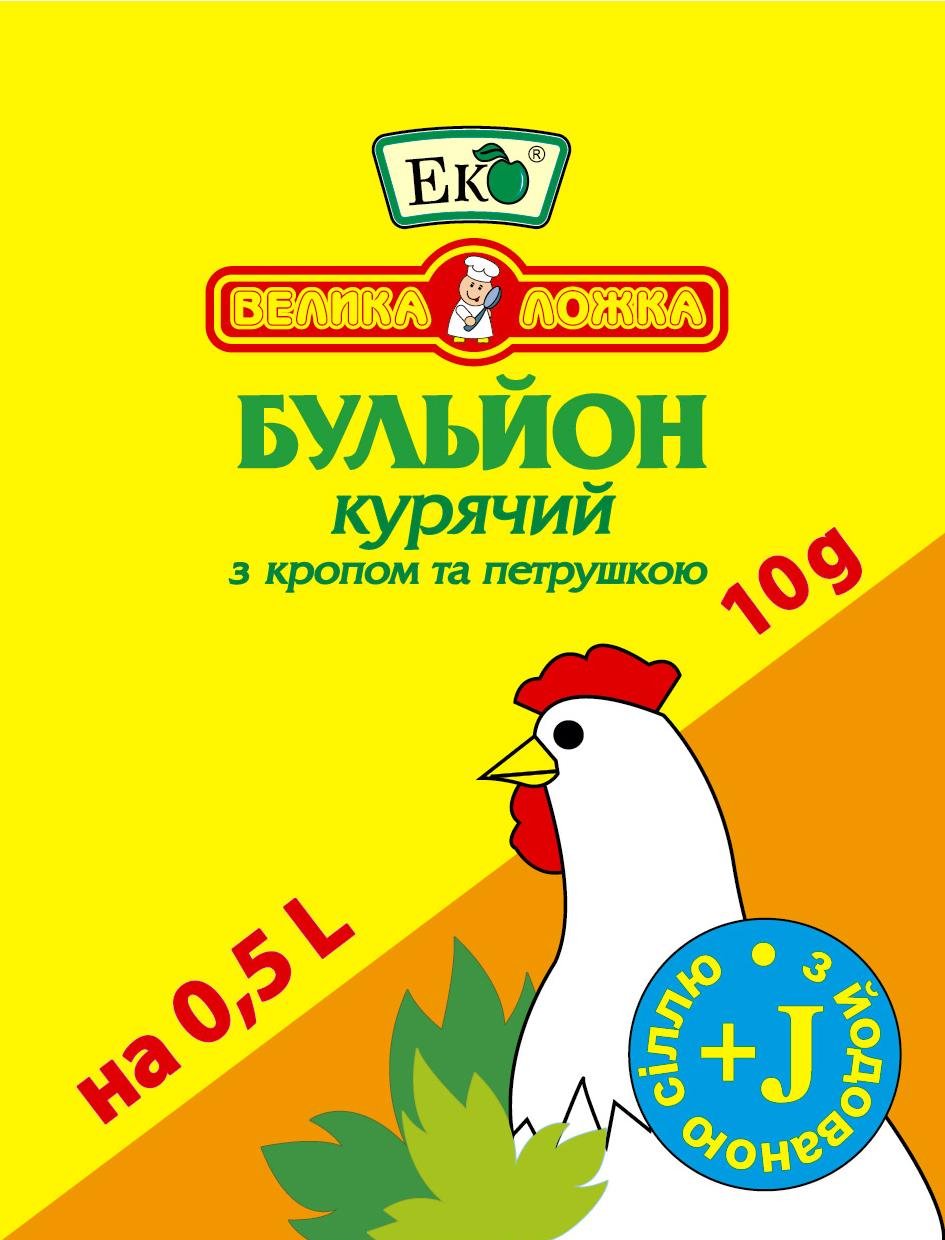 Бульйон курячий з кропом та петрушкою стік-пакет Еко 250 г