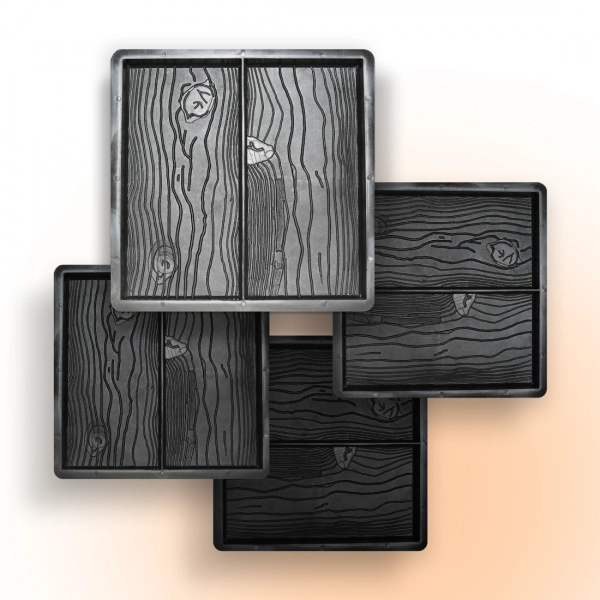 Форми для тротуарної плитки Верес-2007 Дошка 400х400 мм 4 шт. (1020204-3302) - фото 1 Форми для тротуарної плитки Верес-2007 Дошка 400х400 мм 4 шт. (1020204-3302) - фото 1