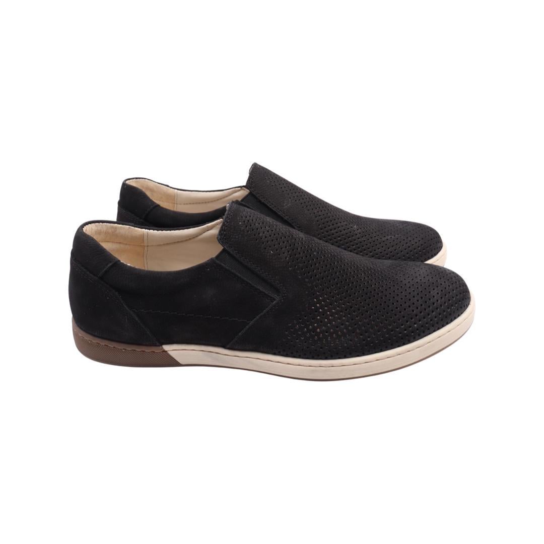 Туфли мужские Konors из нубука р. 45 Черный (629-22LTCP)