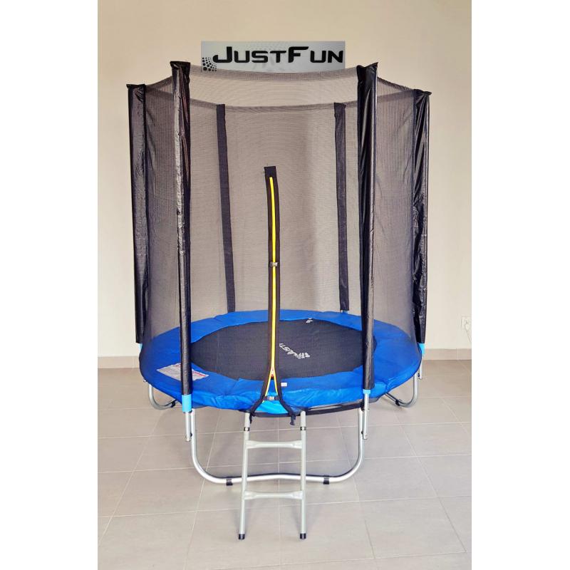 Батут Just Fun с сеткой 183 см Blue - фото 3