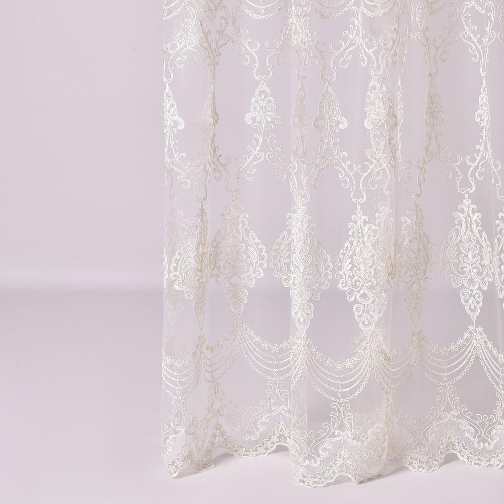 Ткань тюль сетка Милена V-altin с вышивкой (25714)