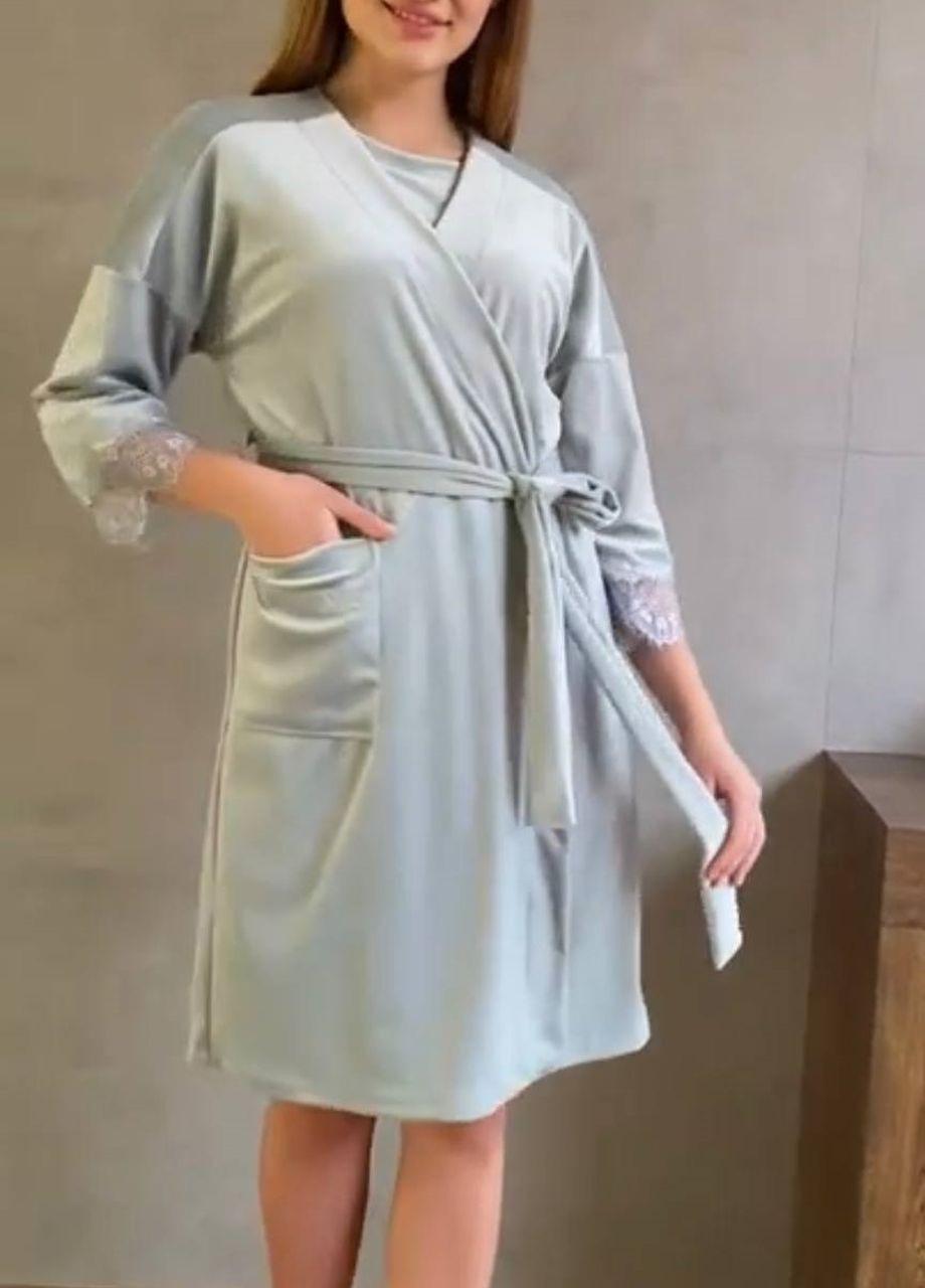 Халат MA.pajama HANNA L Мятный