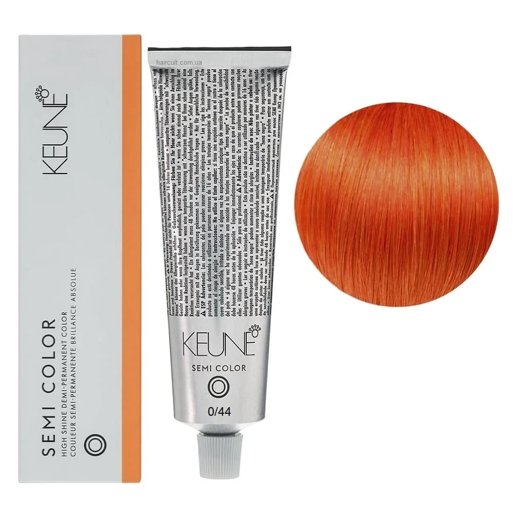 Краска тонирующая безаммиачная для волос Keune Semi Color 0.44 Gold Copper 60 мл