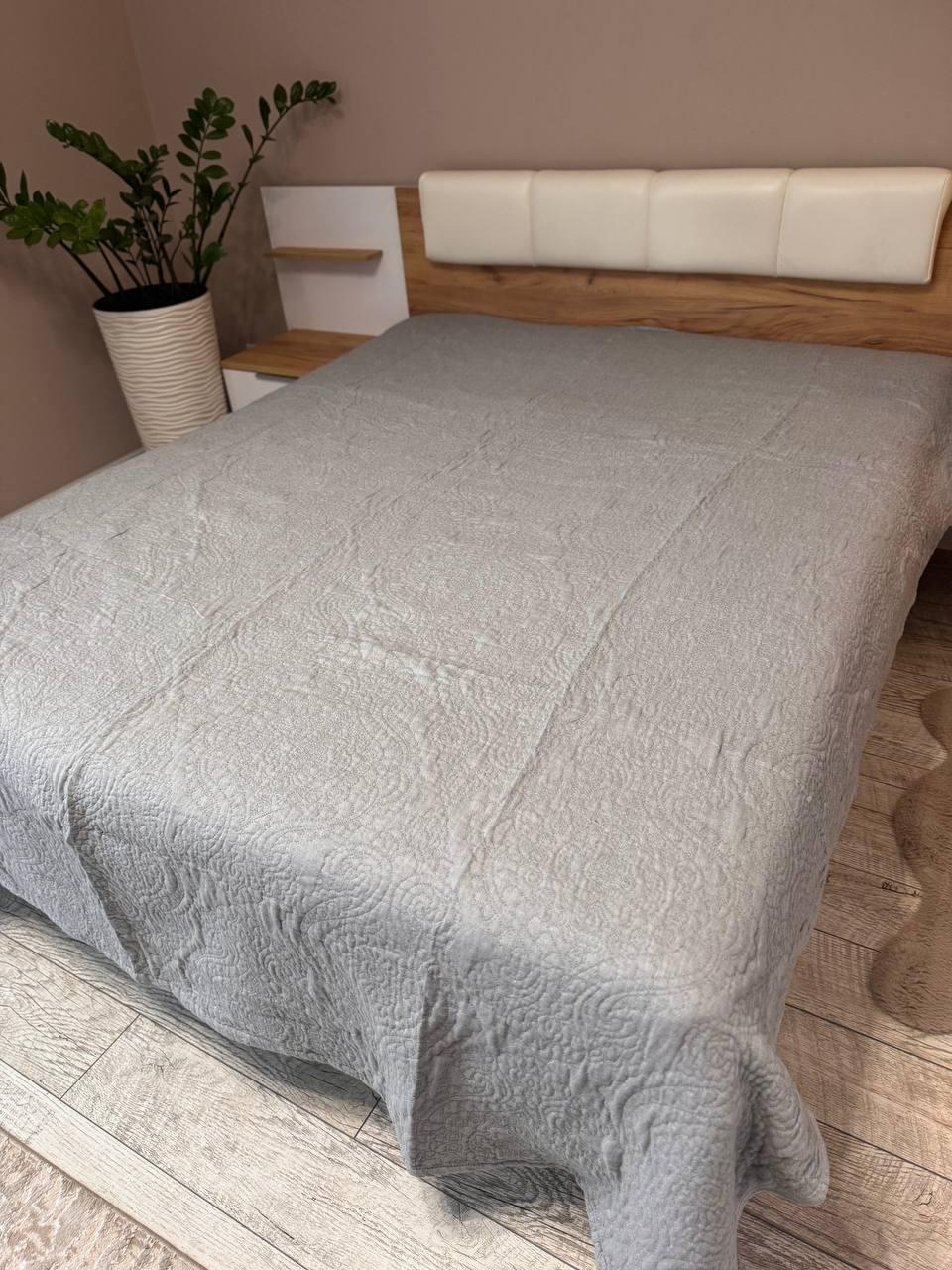 Плед муслиновый 200х230 см Темно-серый (П4К-M-muslin04-01)