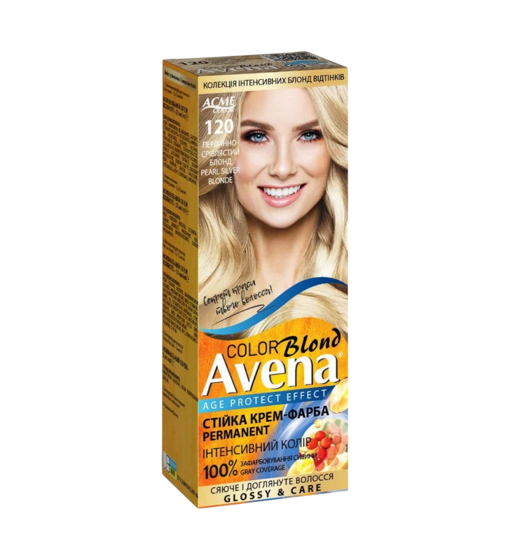 Стойкая крем-краска для волос Acme Color AVENA 120 Жемчужно-серебристый