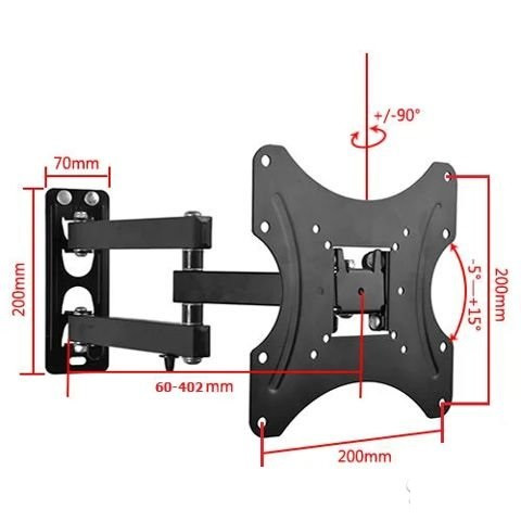 Кронштейн для ТВ с поворотом V-Star 302W 14-42" (2852) - фото 2