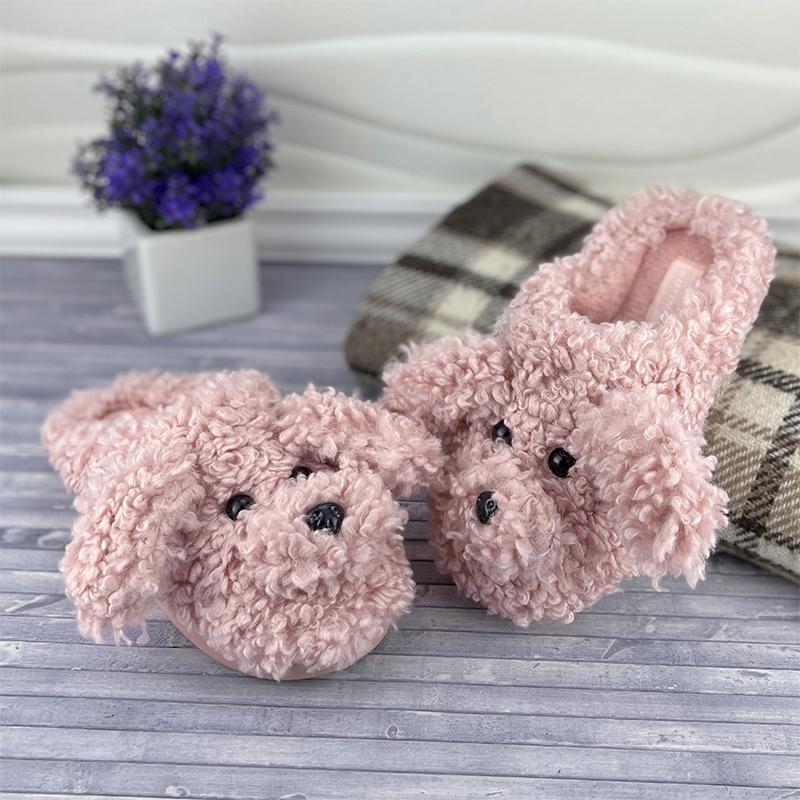 Домашні тапочки жіночі Е-0016037-4 Cобачки 22,5-23 см p. 36 Пудровий (68633035)