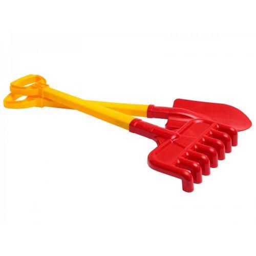 Набор лопатка и грабли ТехноК Красный (2391)