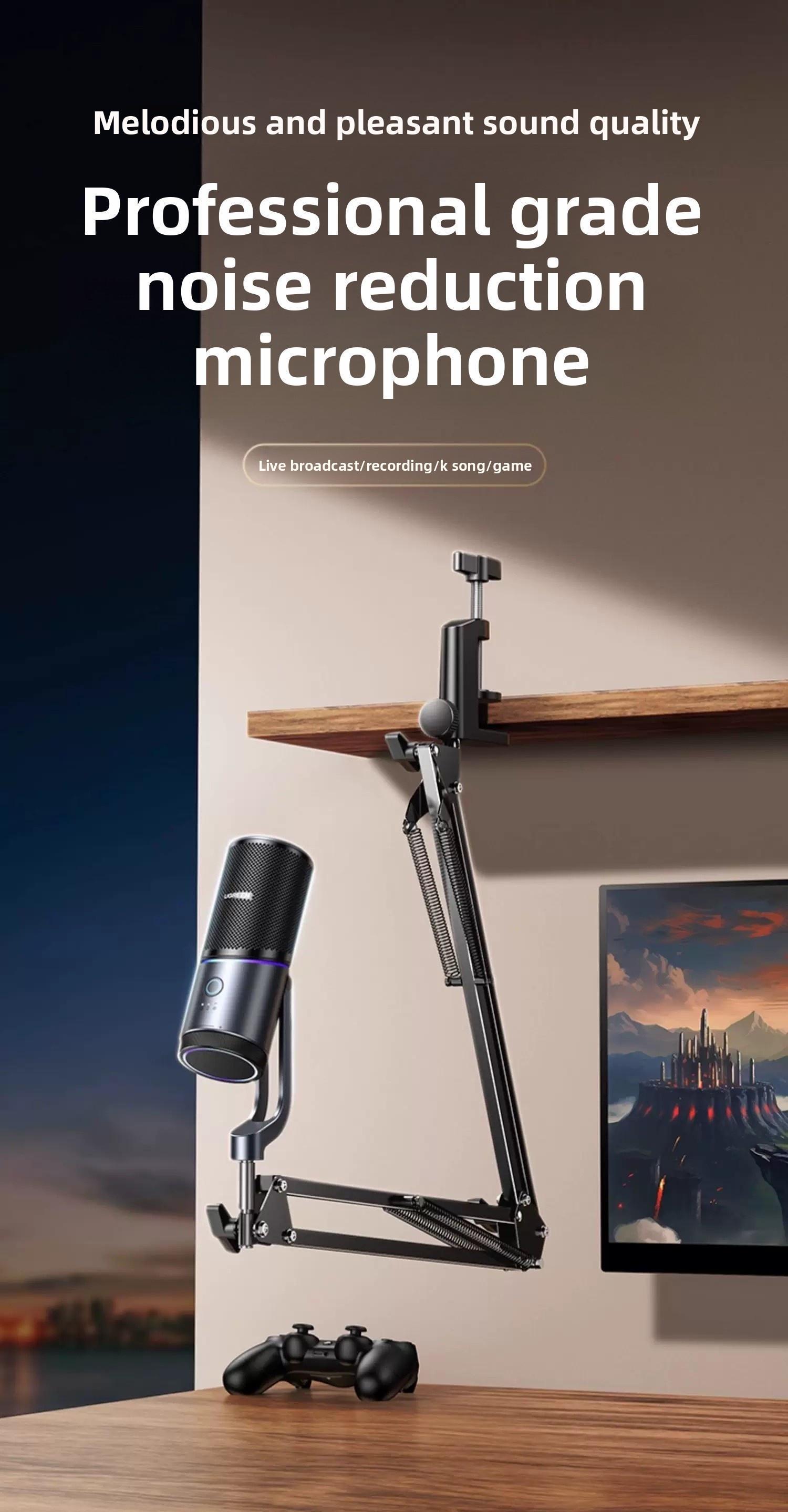 Мікрофон настільний Ugreen 96кГц/24біт 3.5 мм (55729) - фото 2 Мікрофон настільний Ugreen 96кГц/24біт 3.5 мм (55729) - фото 2