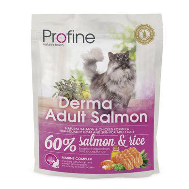 Сухий корм Profine Cat Derma для котів шерсть яких потребує додаткового догляду 300 г Лосось