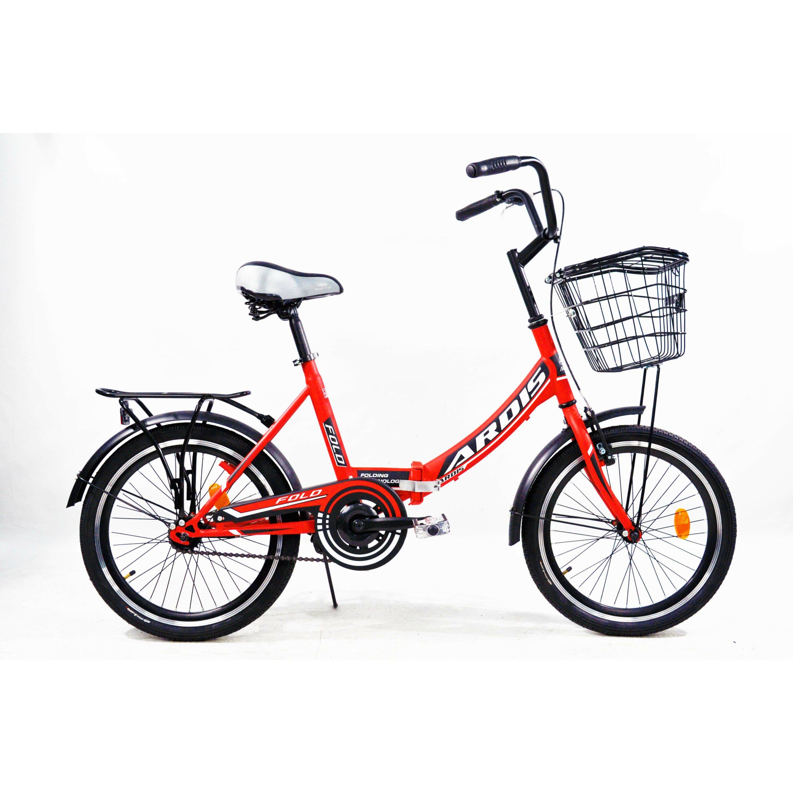 Велосипед ARDIS FLD ST с корзиной 20" Красный (08112)