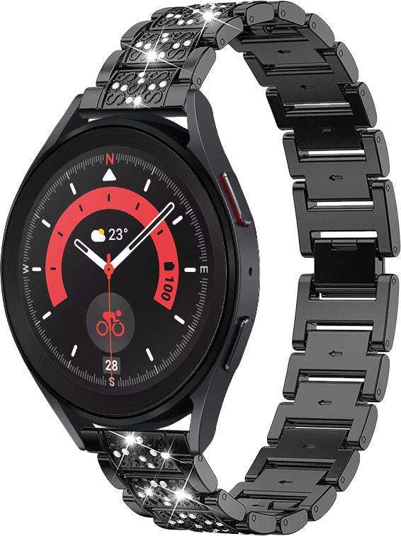 Браслет металлический Glam для Galaxy Watch 5 Pro Black (32817-2B)