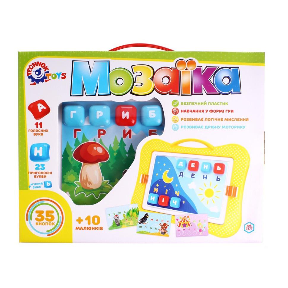 Игрушка Мозаика-вкладыш ТехноК от 3 лет 37,5х29х5 см Разноцветный (RN-250-N-2108)