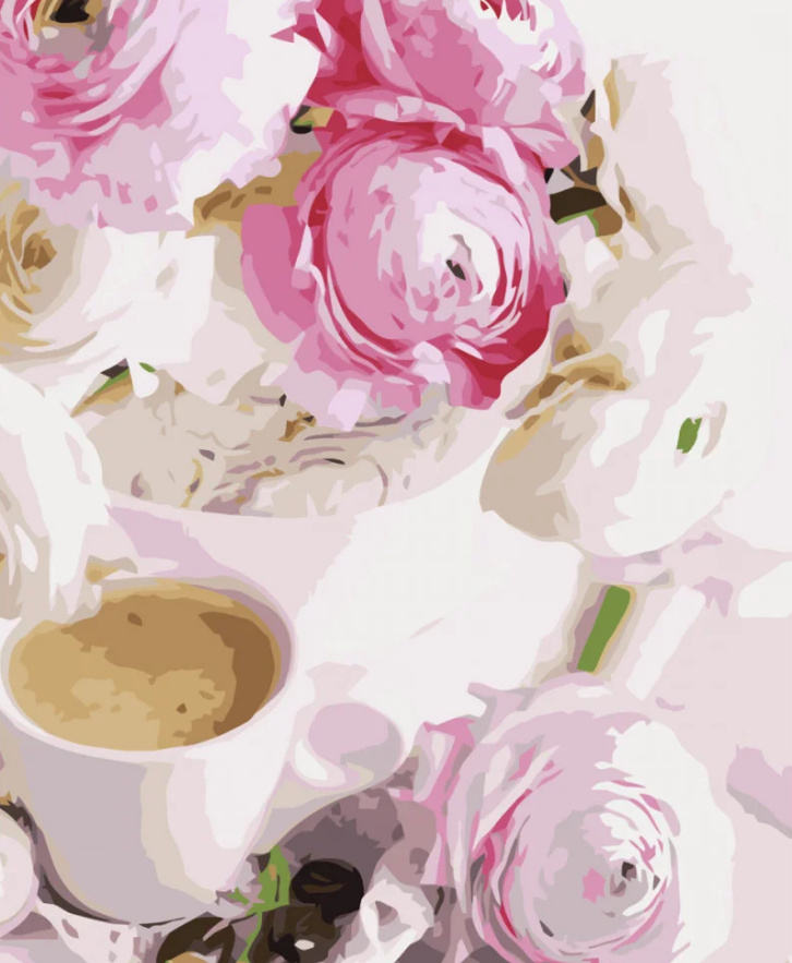 Картина по номерам Strateg Утренний кофе 40x50 см (VA-3772)