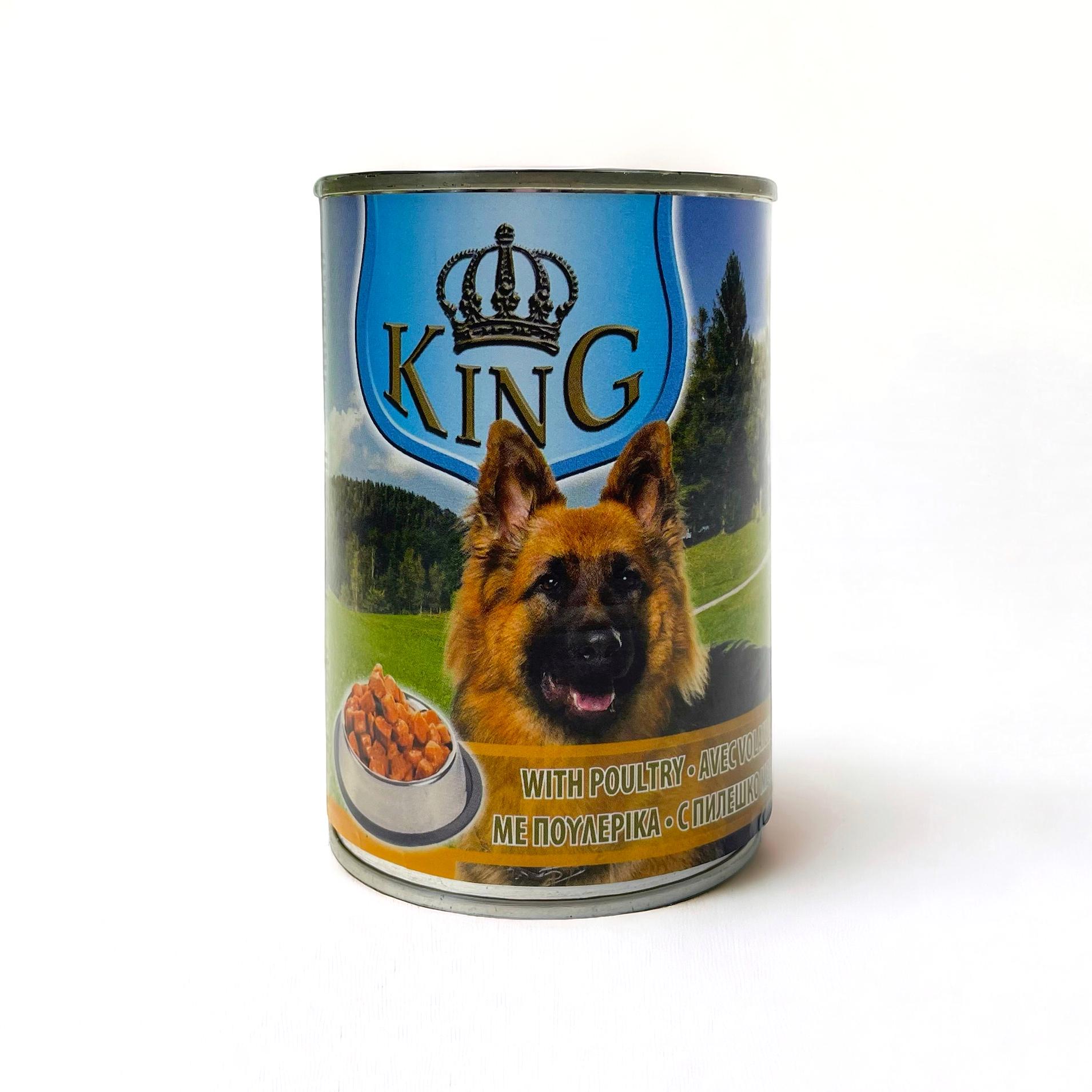 Консерва King Dog курка для дорослих собак 415 г