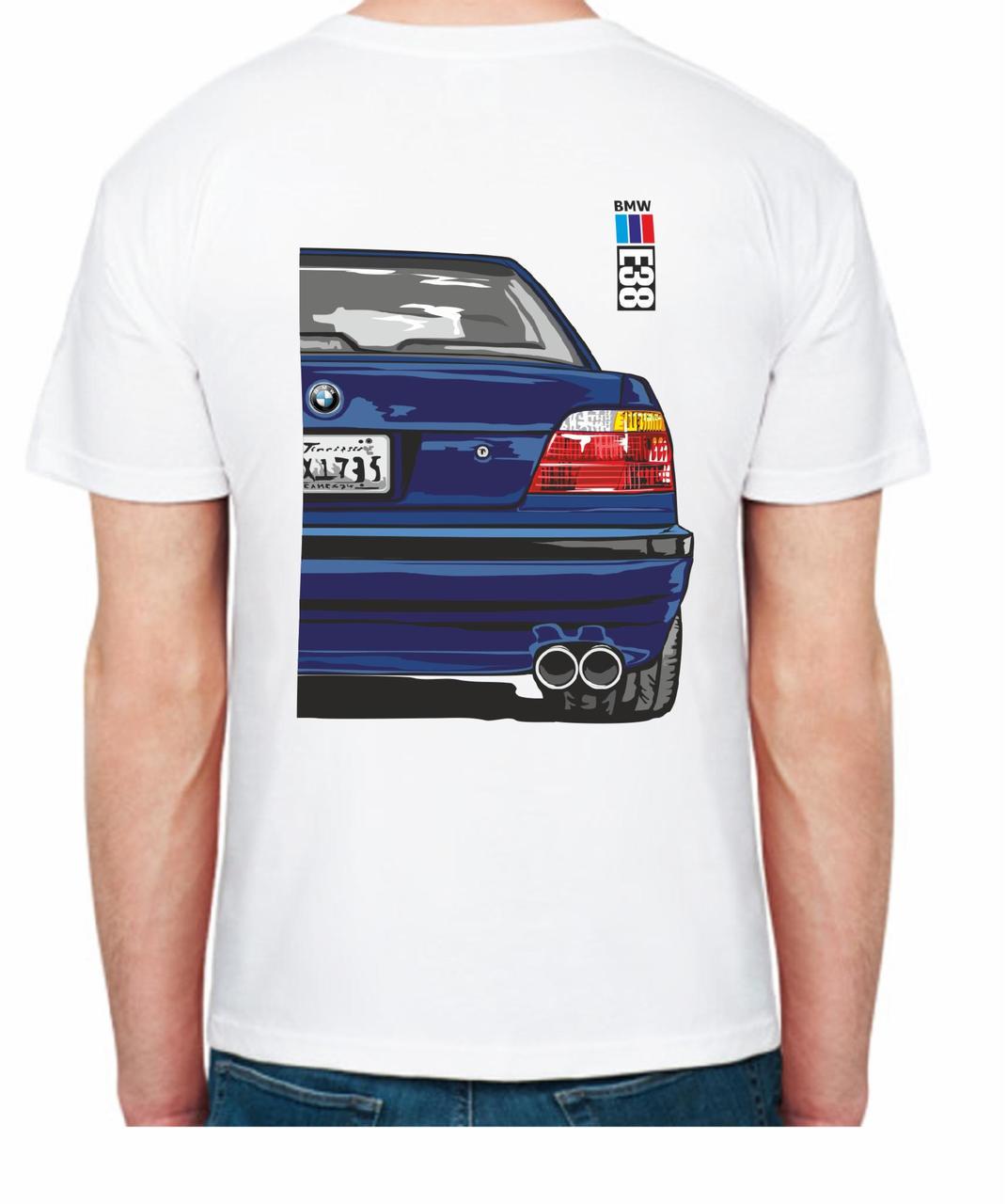 Футболка мужская Avtolife BMW E38 Alpina FR 407138 S Белый (2496231460) - фото 2 Футболка мужская Avtolife BMW E38 Alpina FR 407138 S Белый (2496231460) - фото 2