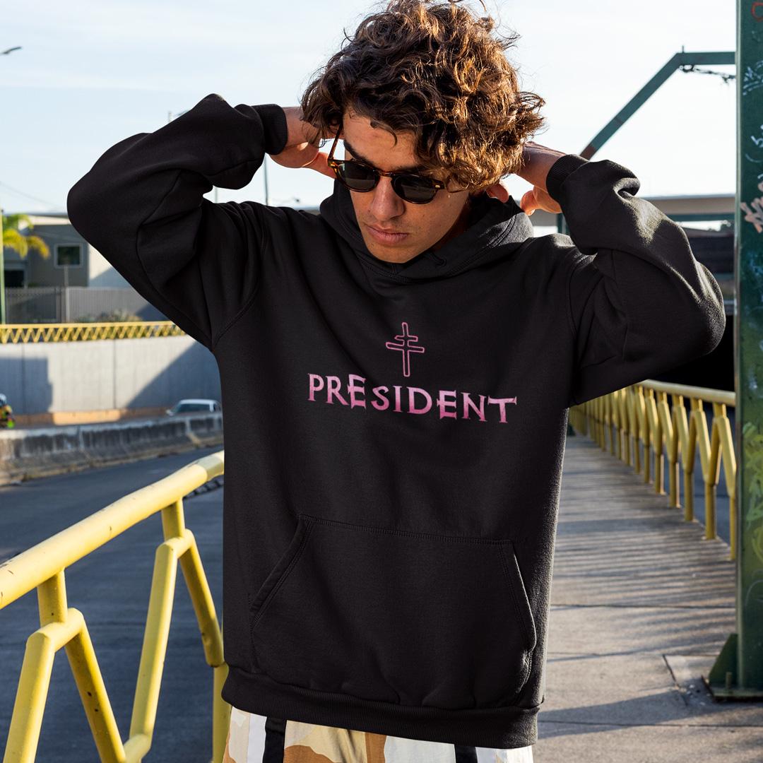 Худі флісовий унісекс President Get Me Out Of This Hell XL Чорний (0000015929)